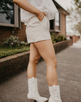 Floral Embroidered Shorts