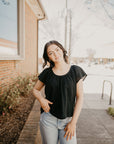 Playing It Cool Top- Black
